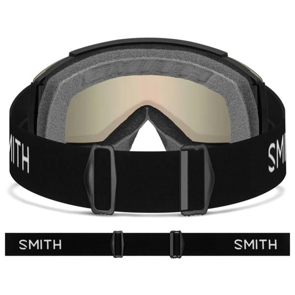 Smith Ski Goggles Squad 2QJ 4V Black ChromaPop Pro Photochromic Red Mirror