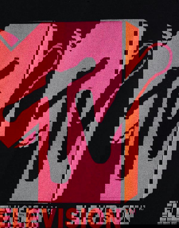 MTV Unisex Black Ombre Short Sleeved T-Shirt