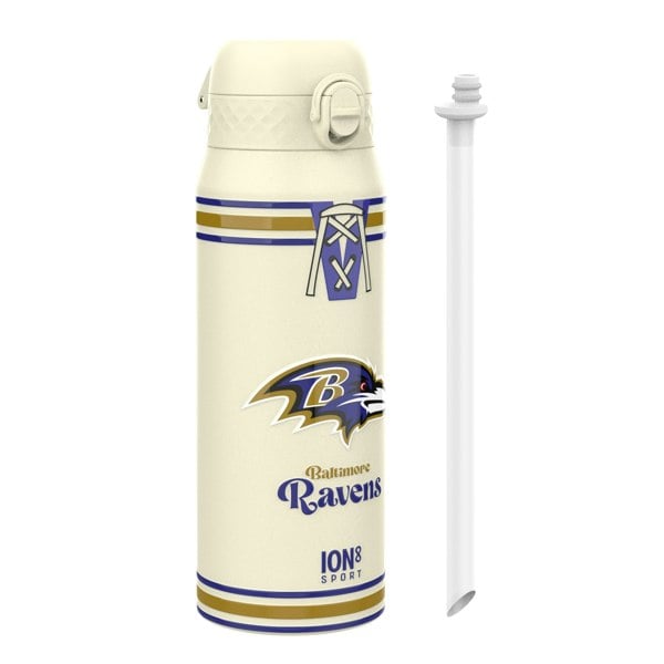 ION8 NFL x ION8 Insulated Steel Water Bottle, NFL Ravens, 750ml (24oz)