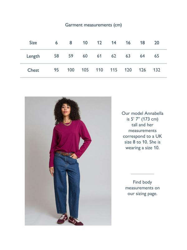 Kite Womens Organic Oxbridge Jersey T-Shirt Damson