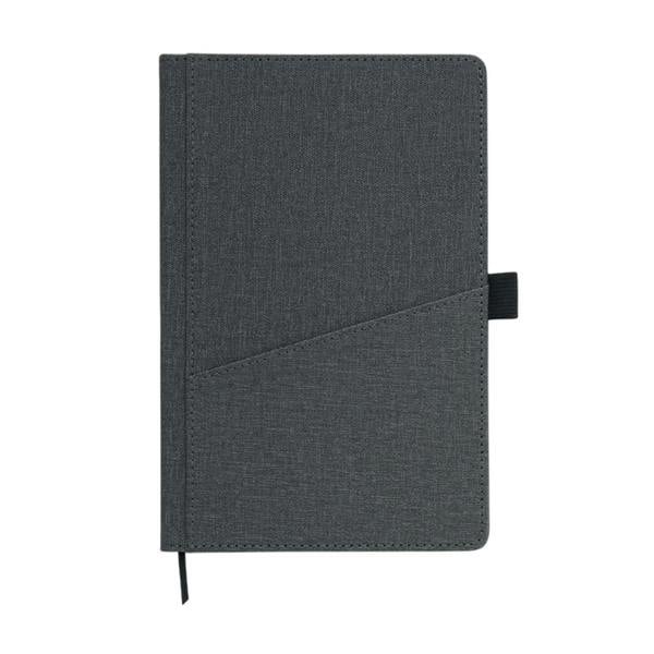 MidOcean Cinco PU A5 Notebook - Stone Grey - 
