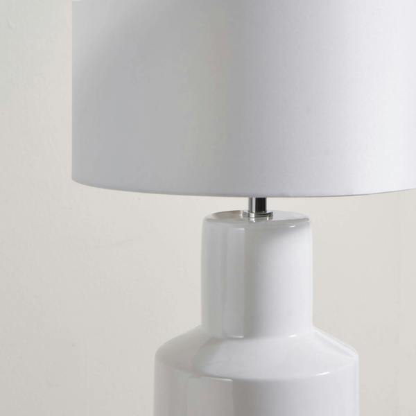 Pagazzi Lighting Salina White Ceramic Table Lamp