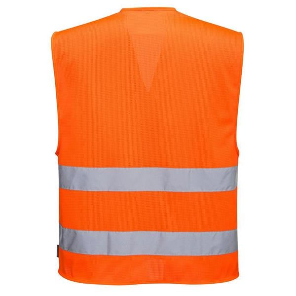 Hi-Vis Mesh Two Band Vest Portwest