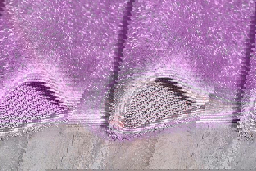 Smart Living Polyester Shaggy Rug - Lilac