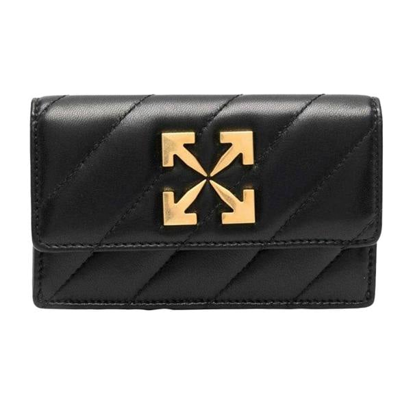 Off-White Jackhammer Leather Card Holder - Black