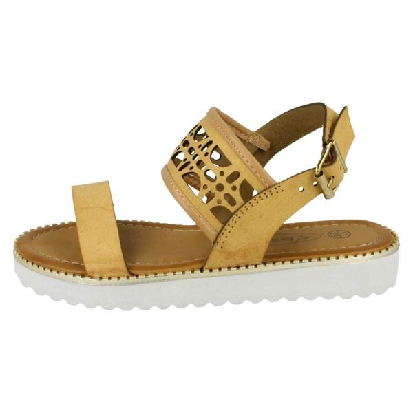 Spot On Girls Spot On Cut Out Ankle Strap Low Mules