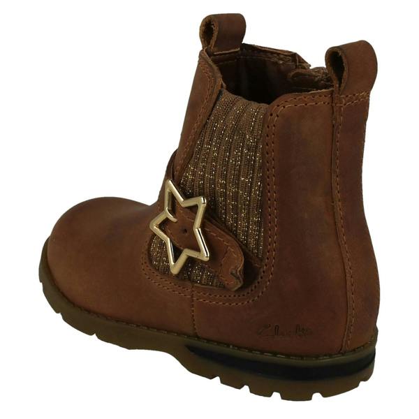 Clarks Girls Clarks Casual Ankle Boots Dabi Star