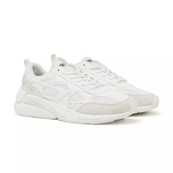 Diesel S-SERENDIPITY-SPORT Mesh & Suede Sneakers - White