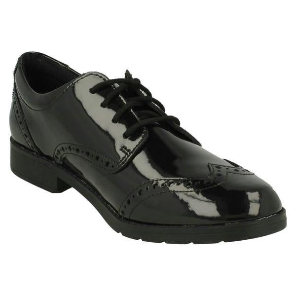 Clarks Girls Clarks Lace Up Brogue School Shoes Aubrie Craft Y