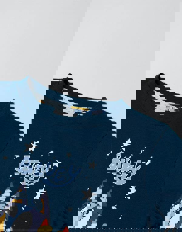 Bluey Unisex Kids Blue Family Long Sleeve Long Leg Pyjama Set