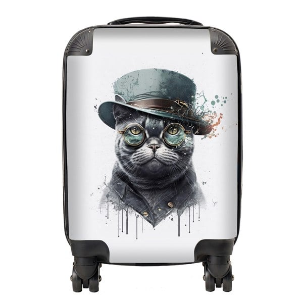 Warren Reed British Shorthair Cat Splashart Suitcase