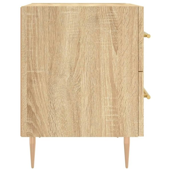 Berkfield Bedside Cabinet Sonoma Oak 40x35x47.5 cm Engineered Wood