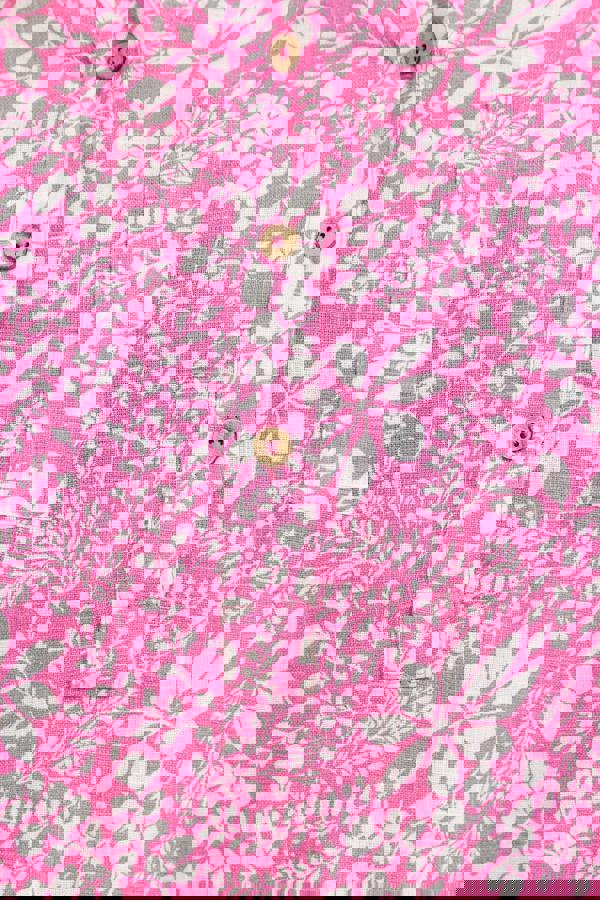 Mudflower Leaf Print Cotton Shirt