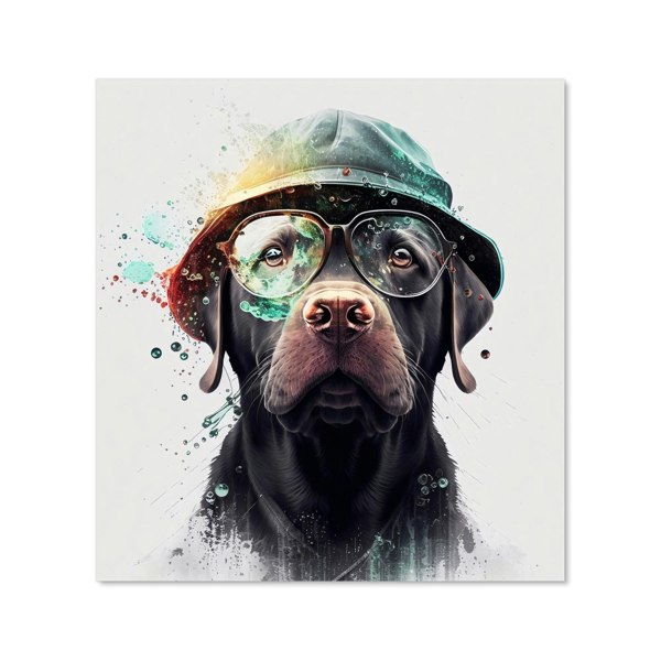 Warren Reed - Designer Splashart Labrador Retriever Dog  Kitchen Splashback