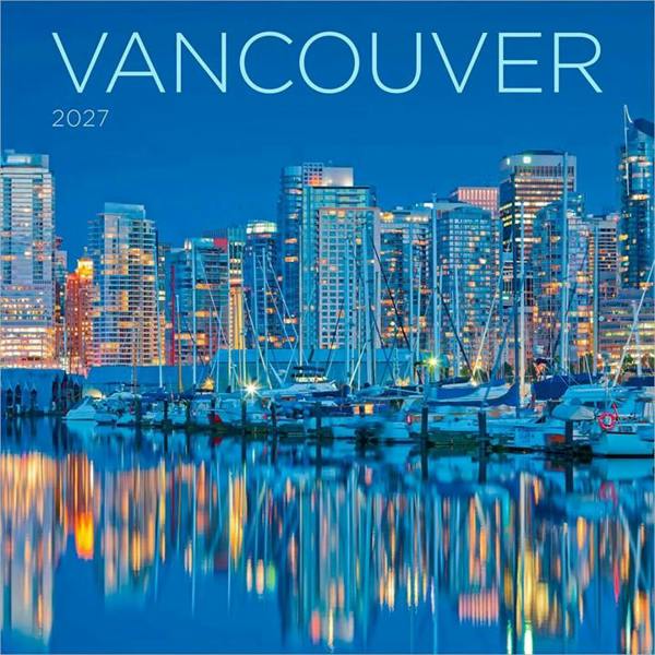 Vancouver Calendar 2027, Wall Calendars, Month To View, Travel, Gift