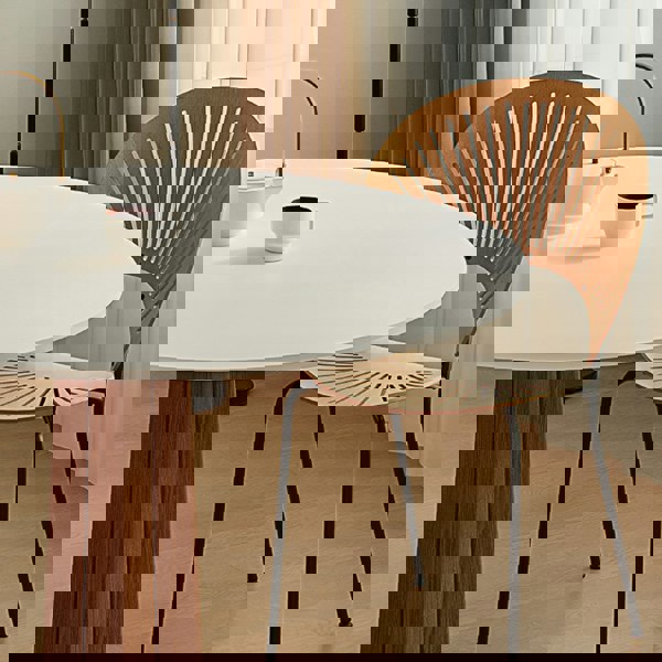 Percival White Round Dining Table-Rit Concept-Rit Concept