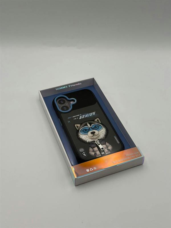 Nimmy Friends Nimmy Cool & Cute 2.0 Husky Case with MagSafe for iPhone 17 6.3" Grey Blue - N-KMLL-IP17-017-A