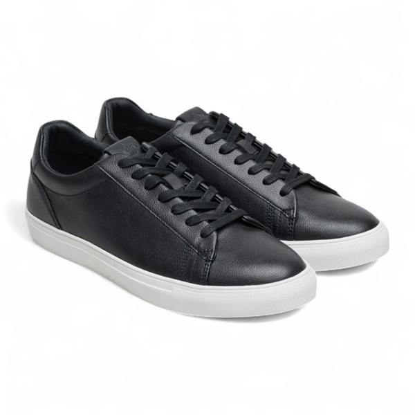 Antique Rogue Men’s Black Leather Lace-Up Casual Sneakers
