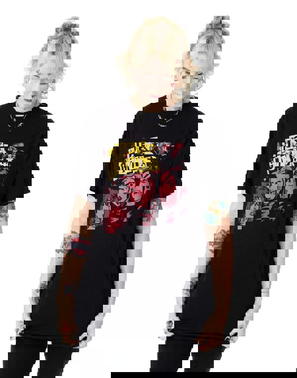 Scooby Doo Womens Black Hex Girls Punk Short Sleeved T-Shirt