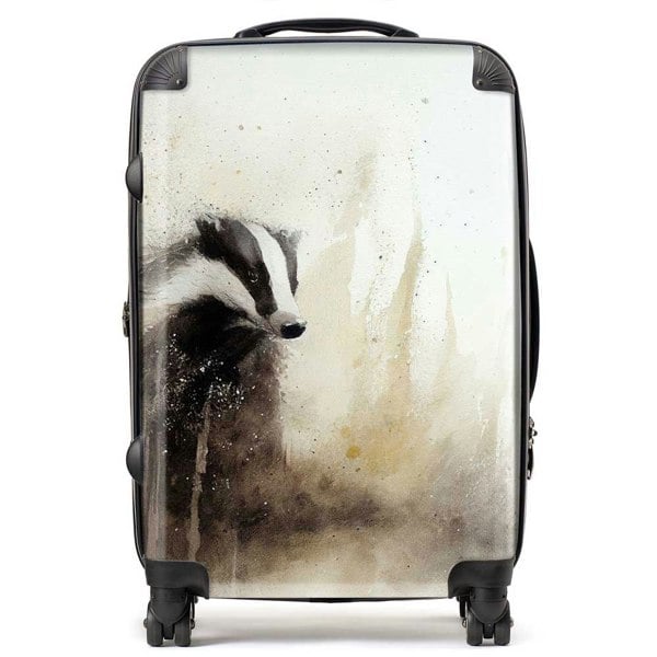 Warren Reed Badger Watercolour Suitcase