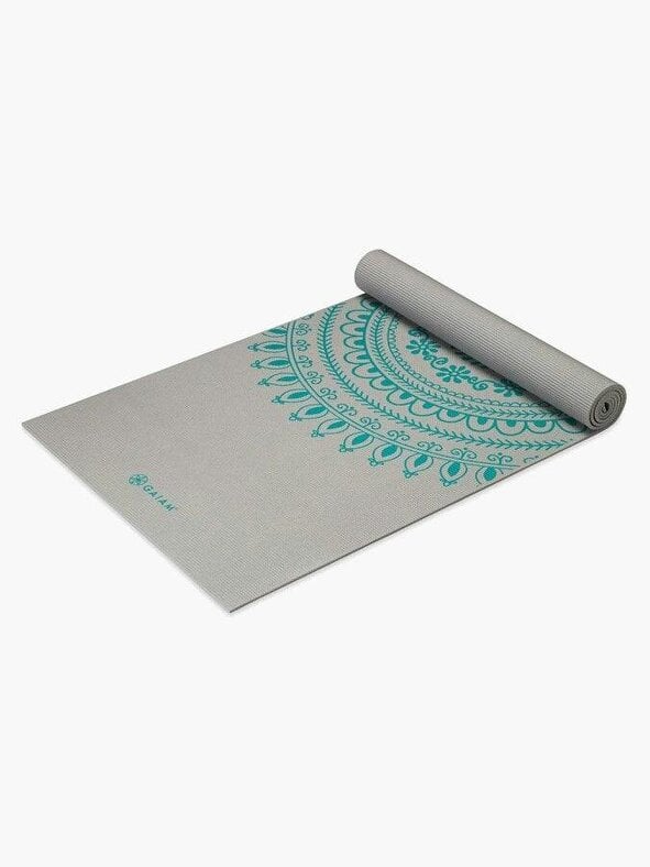 Gaiam Teal Marrakesh Long/Wide Yoga Mat 6mm
