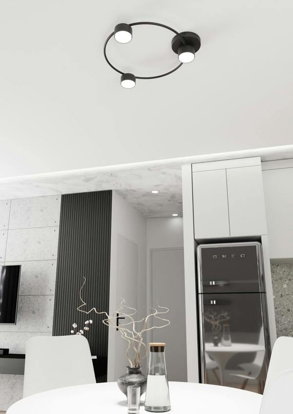 Emibig LUCIO Ceiling lamp 3 x GX53 Black