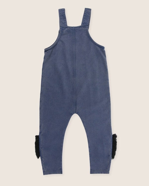 Blue Zebra Head Print On Leg Dungarees - image 7