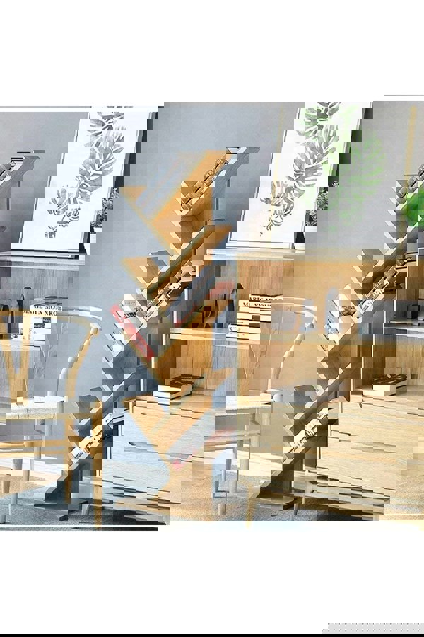 Living and Home 9 Tier Rustic Standing Tree Bookshelf