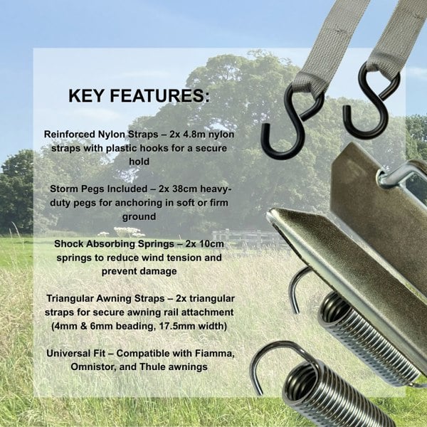 Awning Storm Strap Tie Down Set OLPRO