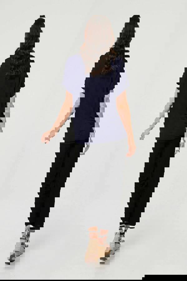 Navy | Butterfly Embellished Relaxed T-Shirt