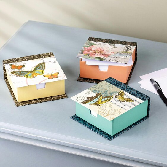 Scotts of Stow Floral Note Blocks - Set of 3