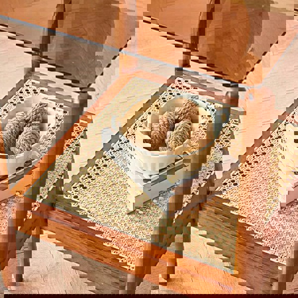 Pamela Wood Coffee Table, Rattan-Weilai Concept-Weilai Concept