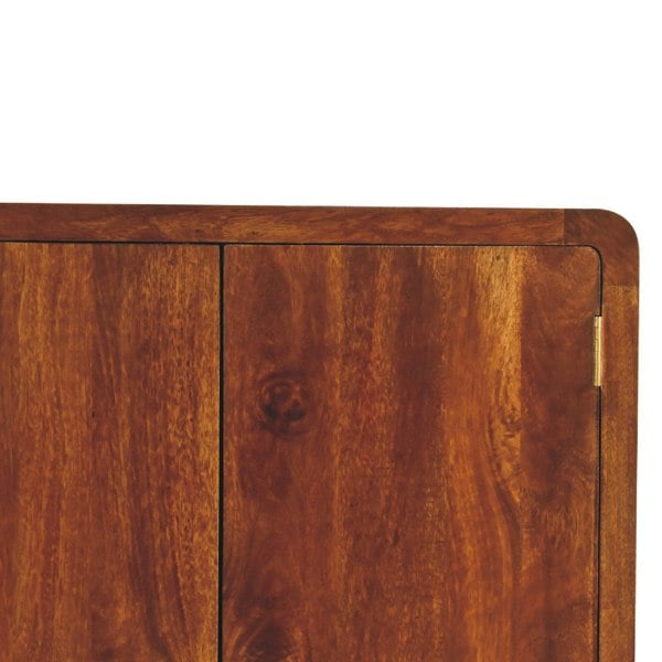 Artisan Furniture Curved Chestnut Wardrobe