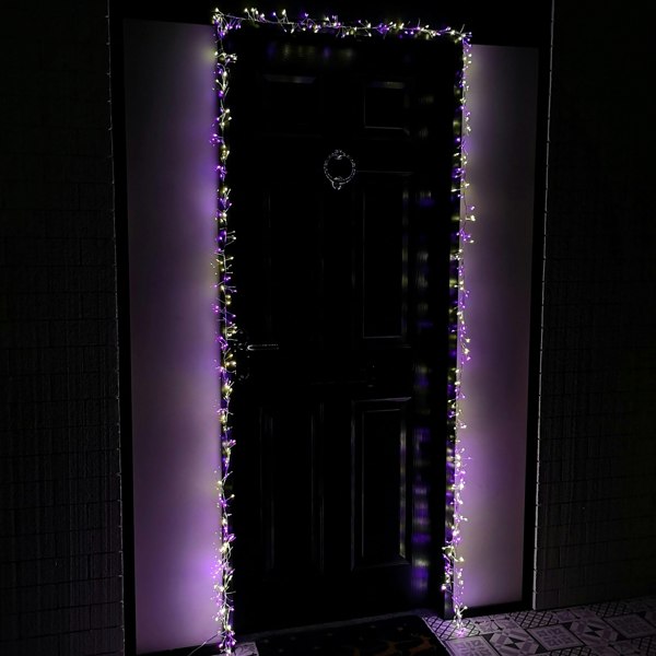 Samuel Alexander 5.5m 880 LED Indoor Outdoor Christmas Door Lights in Multi-Coloured