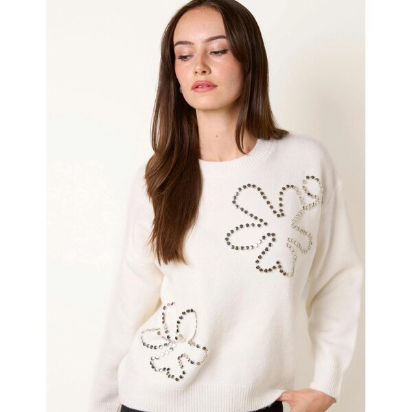 Blue Vanilla Jumper With Silver Stud Detailing