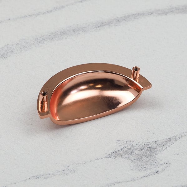 Handle & Home Satin Copper Cup Handle & Matching Knobs