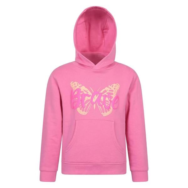 Mountain Warehouse Kids Brave Butterfly Hoodie - Bright Pink