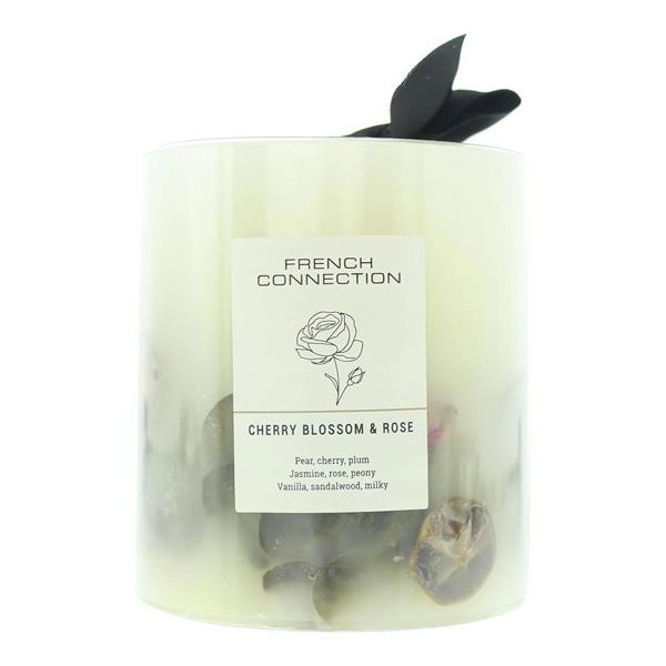 French Connection Botanical Infused Cherry Blossom & Rose Candle 660g