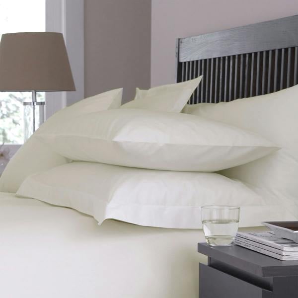 Charlotte Thomas Percale Classic Ivory Pillowcases - 50 x 75cm