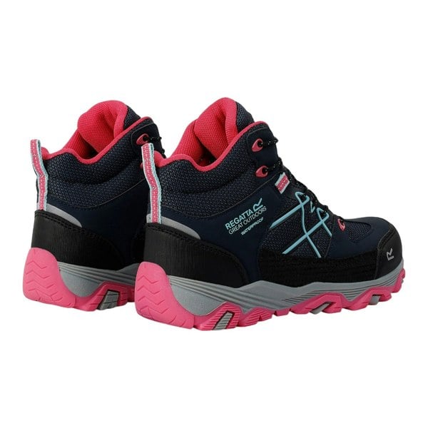 Regatta Childrens/Kids Samaris III Walking Boots - Navy/Pink Potion