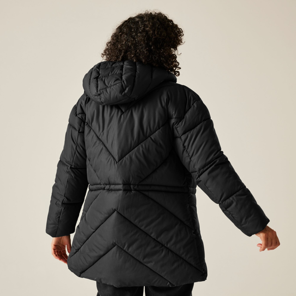 Regatta Womens Rusey Quilted Padded Jacket - Black