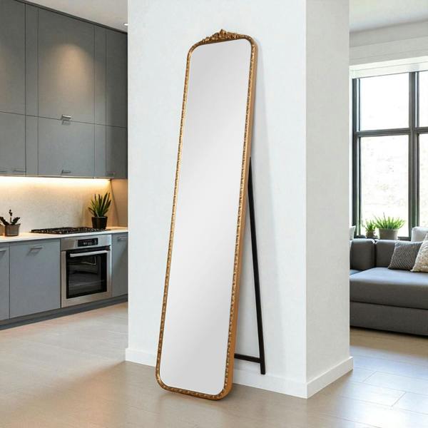 151CM GOLD FLOOR STANDING MIRROR