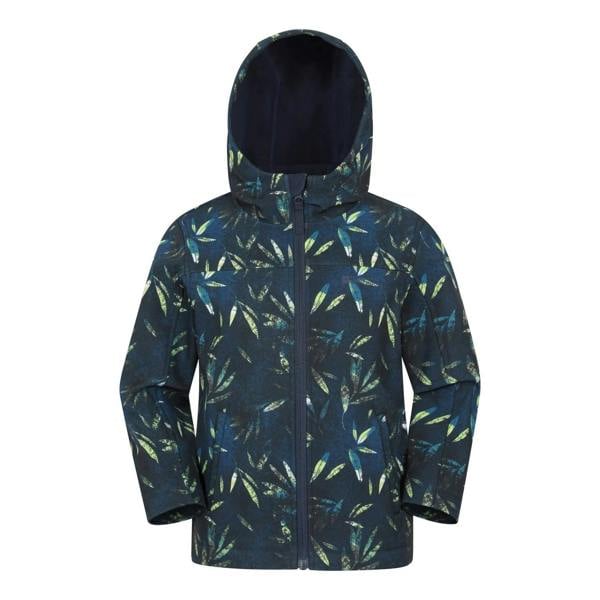 Mountain Warehouse Childrens/Kids Exodus Water Resistant Soft Shell Jacket - Petrol - 