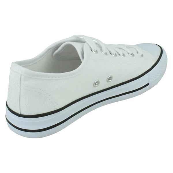 Spot On Ladies Spot On Casual Lace Up Trainers F80543