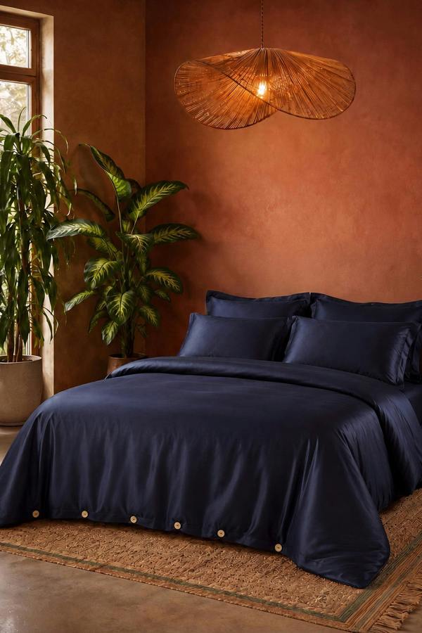 Pretty You London Bamboo Bedding Set in Midnight