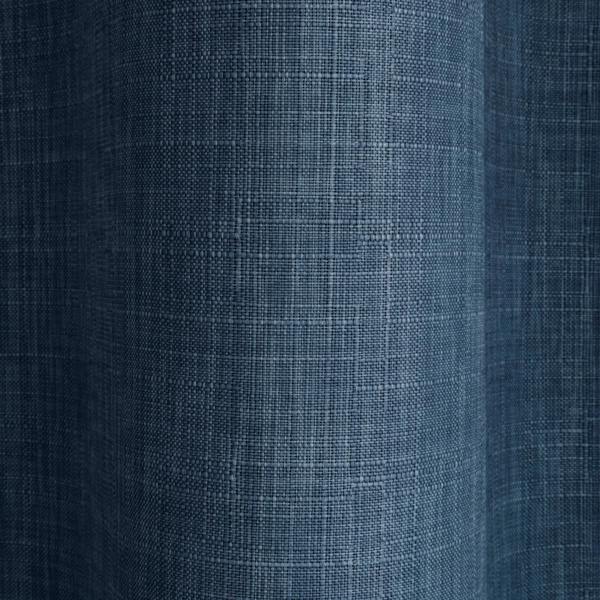 Smart Living Linen Look Blackout Eyelet Curtain - Navy