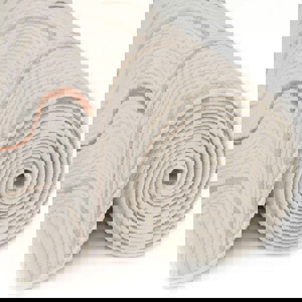 Living Room rug, terra-cream colours, geometric, practicality in mind, the rug is anti-allergic.