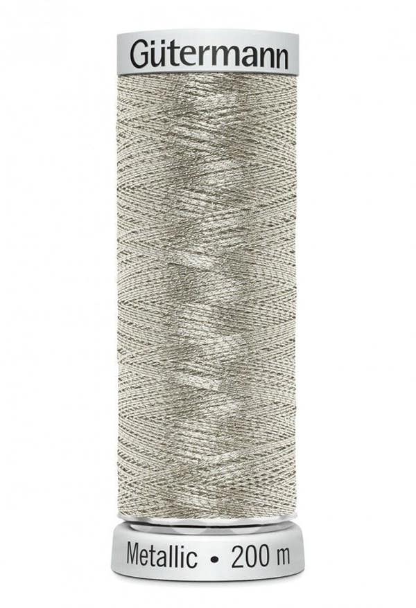 Gutermann Sulky Metallic Embroidery Thread 200m Polyamide, Polyester Thread Suitable For Embroidery
