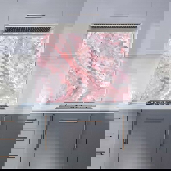 Warren Reed - Designer Pale And Grey Marble Effect Kitchen Splashback