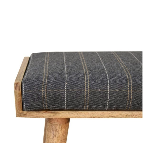 Artisan Furniture Pewter Tweed Tray Style Footstool
